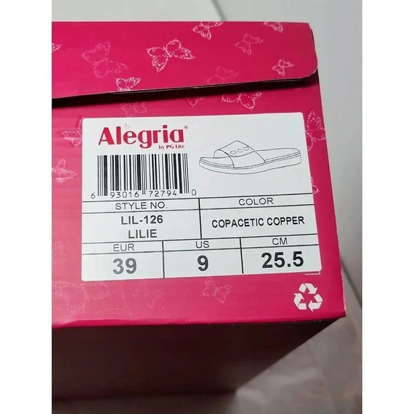 Alegria Copacetic Copper Lilie Slide Sandals Women's Size 39 US 9 - Picture 5 of 7